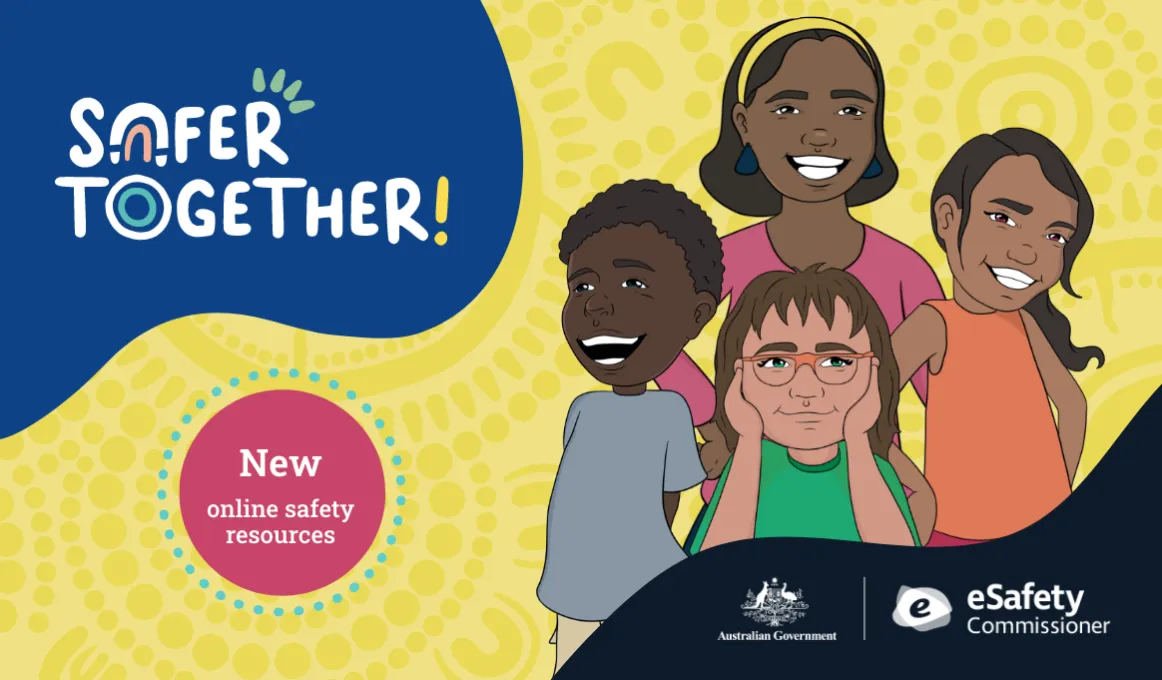 Safer together - eSafety campaign poster