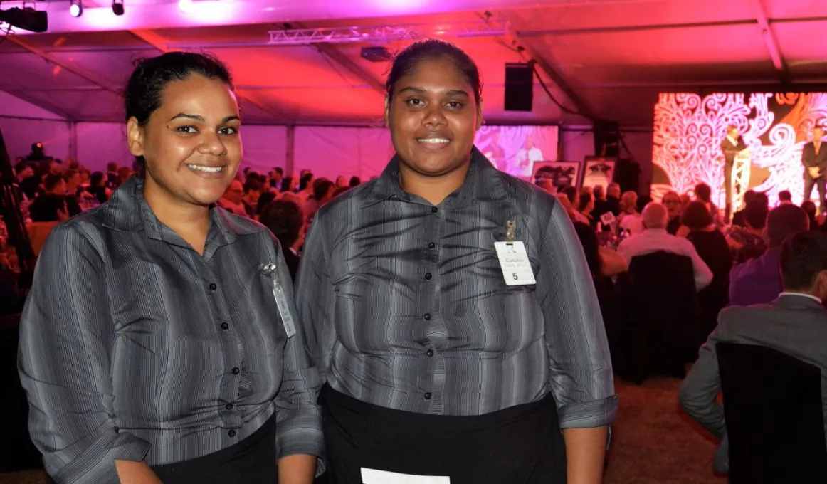Students from the North Queensland Cowboys Dream Believe Achieve program volunteer at the Cowboys Community Foundation Ball.