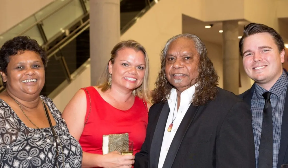 Rachel Hodges (Assistant General Manager), Natalie Chapman (Human Resources Manager), Roy Gibson (Kuku Yalanji Elder) and Ben Pratt (General Manager).
