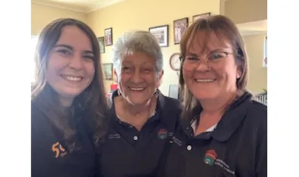 Three generations of women in family