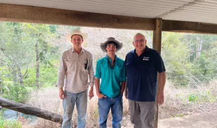 Bryce Cranney and Nash Falls at Collum Collum Station