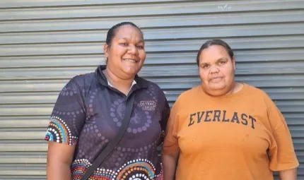 Senior Youth Workers Brianna Foster and Darelle McCormack. 