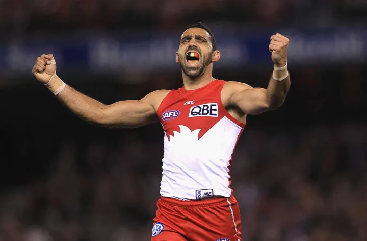 Adam Goodes. Credit: Getty Images/Hamish Blair
