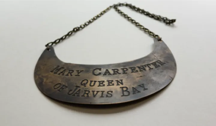 Unknown, Breastplate of Mary Carpenter – Queen of Jarvis Bay, 1880-1910, Image courtesy of Jervis Bay Maritime Museum, 2026. ​
